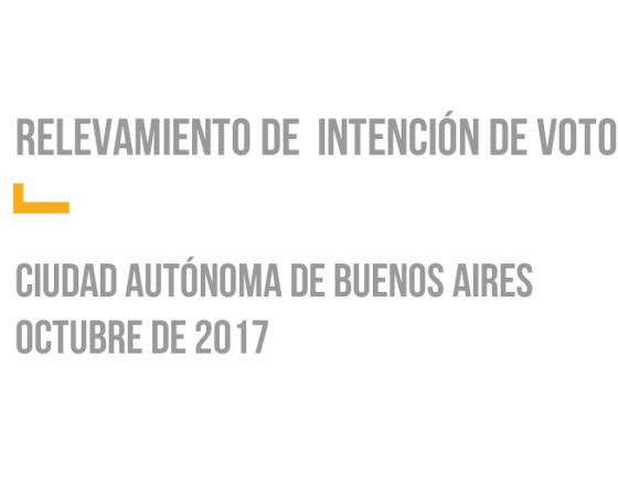 Relevamiento de Intención de Voto – CABA Octubre 2017
